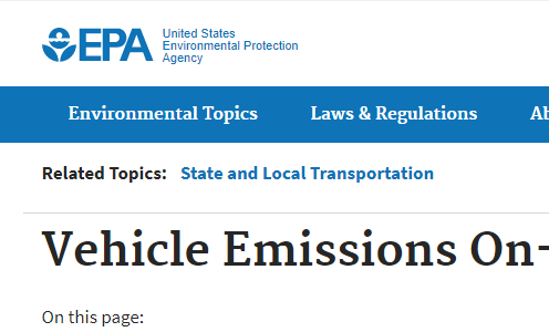 Vehicle Emissions On-Board OBD